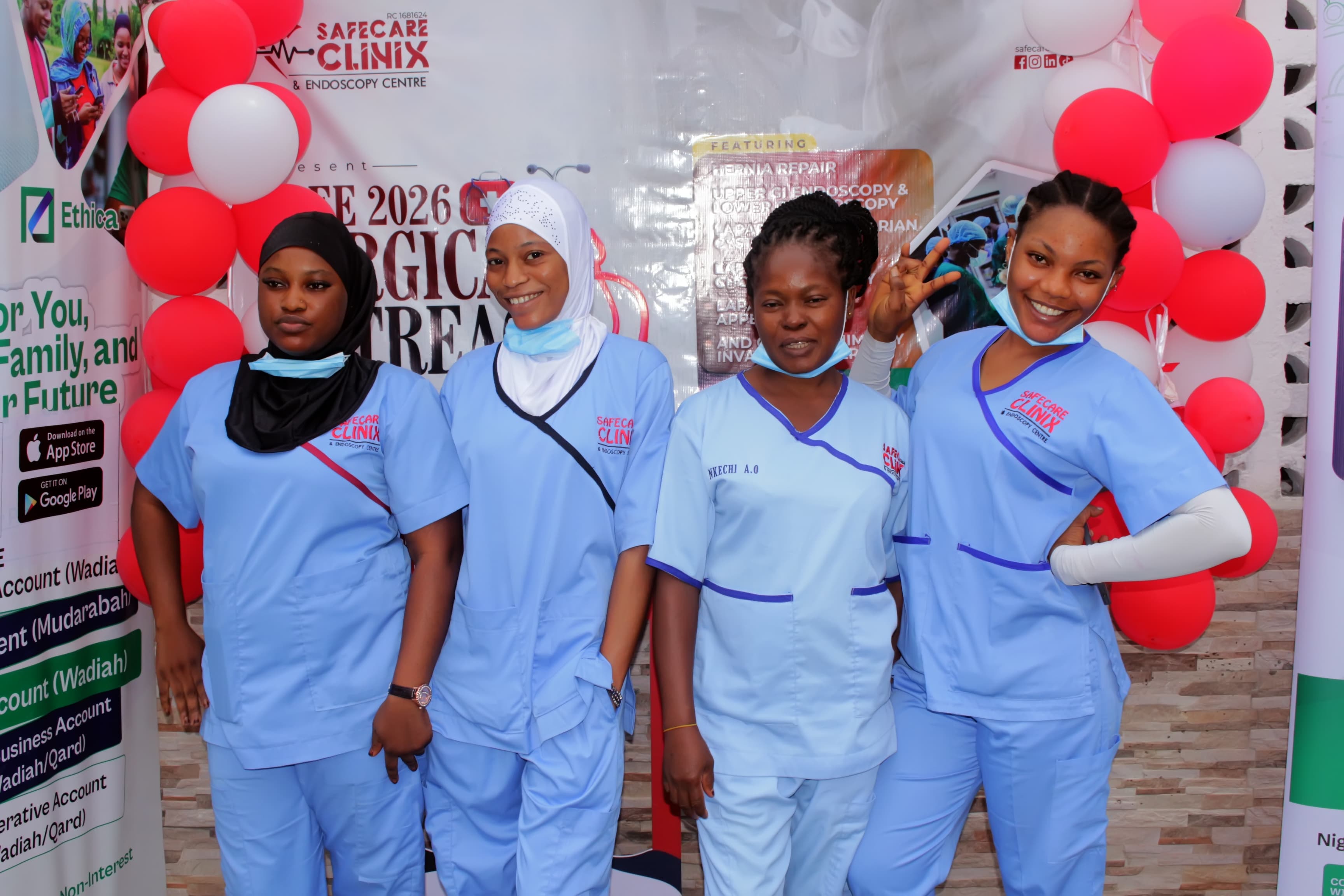 Safecare nurses in scrubs